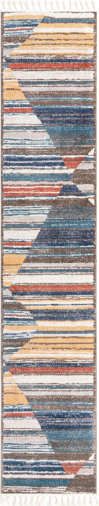 Unique Loom Aramis T-ARMS14 Multi Area Rug Runner Top-down Image