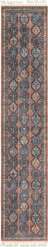 Unique Loom Aramis T-ARMS2 Rust Red Area Rug Runner Top-down Image