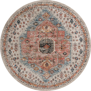 Unique Loom Aramis T-ARMS3 Gray Area Rug Round Top-down Image