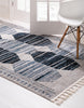 Unique Loom Aramis T-ARMS7 Blue Area Rug Rectangle Lifestyle Image