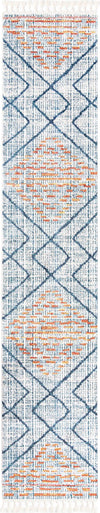 Unique Loom Aramis T-ARMS8 Blue Area Rug Runner Top-down Image