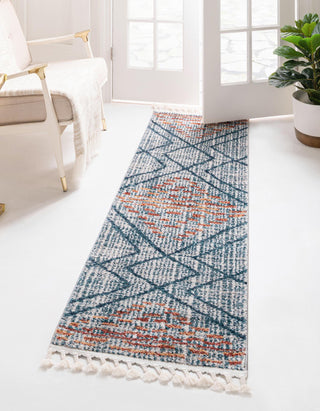 Unique Loom Aramis T-ARMS8 Blue Area Rug Runner Lifestyle Image