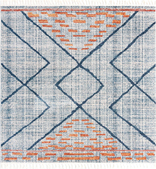 Unique Loom Aramis T-ARMS8 Blue Area Rug Square Top-down Image