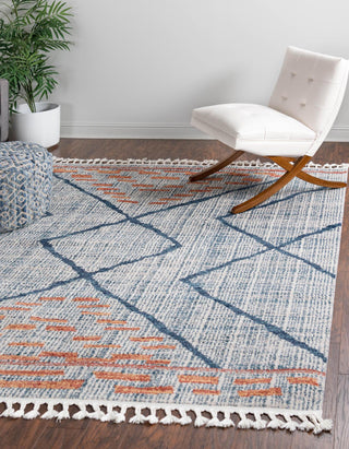 Unique Loom Aramis T-ARMS8 Blue Area Rug Square Lifestyle Image