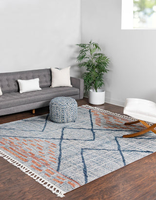 Unique Loom Aramis T-ARMS8 Blue Area Rug Square Lifestyle Image