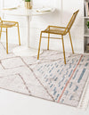 Unique Loom Aramis T-ARMS8 Ivory Area Rug Rectangle Lifestyle Image