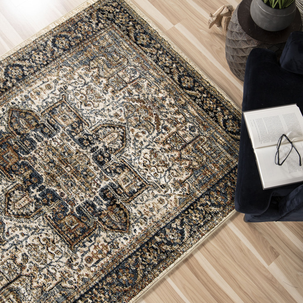 Orian Rugs Aria Ushak Off White Area Rug by Palmetto Living Lifestyle Image Feature