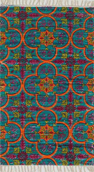 Loloi Aria HAR13 Blue / Orange Area Rug main image