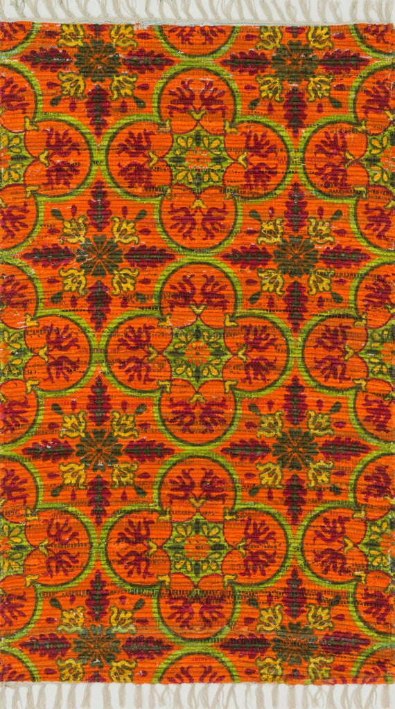 Loloi Aria HAR13 Orange / Multi Area Rug main image