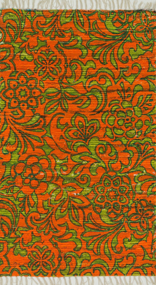 Loloi Aria HAR14 Orange / Lime Area Rug main image