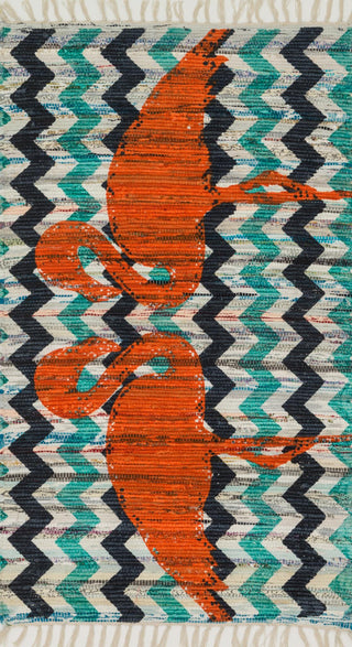 Loloi Aria HAR20 Aqua / Orange Area Rug Main