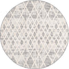Unique Loom Arlo T-ARLO1 Gray Area Rug Round Top-down Image