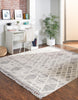 Unique Loom Arlo T-ARLO1 Gray Area Rug Square Lifestyle Image