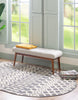 Unique Loom Arlo T-ARLO2 Charcoal Area Rug Oval Lifestyle Image