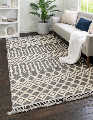 Unique Loom Arlo T-ARLO2 Charcoal Area Rug Rectangle Lifestyle Image