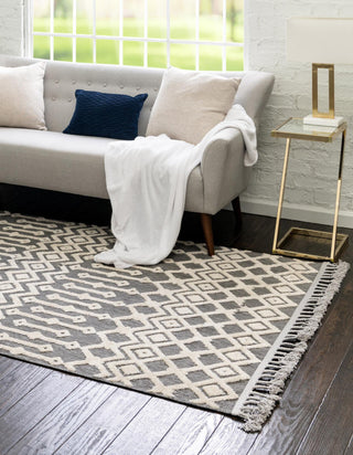 Unique Loom Arlo T-ARLO2 Charcoal Area Rug Rectangle Lifestyle Image