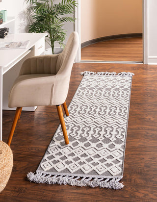 Unique Loom Arlo T-ARLO2 Charcoal Area Rug Runner Lifestyle Image