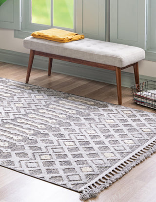 Unique Loom Arlo T-ARLO2 Gray Area Rug Rectangle Lifestyle Image