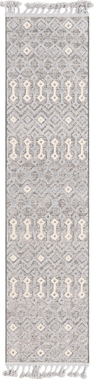 Unique Loom Arlo T-ARLO2 Gray Area Rug Runner Top-down Image