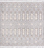 Unique Loom Arlo T-ARLO2 Gray Area Rug Square Top-down Image