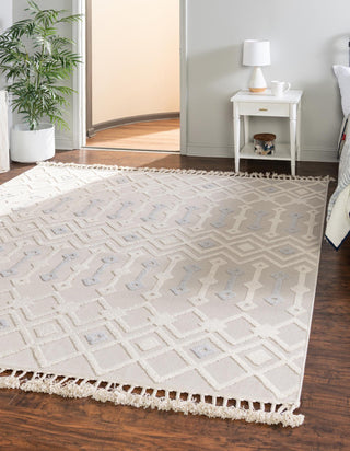 Unique Loom Arlo T-ARLO2 Sandy Beige Area Rug Square Lifestyle Image