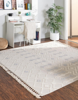 Unique Loom Arlo T-ARLO2 Sandy Beige Area Rug Square Lifestyle Image