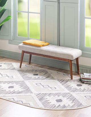 Unique Loom Arlo T-ARLO3 Sandy Beige Area Rug Oval Lifestyle Image