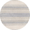 Unique Loom Arlo T-ARLO3 Sandy Beige Area Rug Round Top-down Image