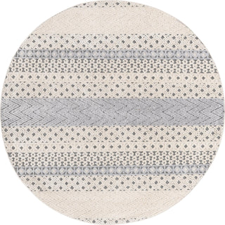 Unique Loom Arlo T-ARLO3 Sandy Beige Area Rug Round Top-down Image