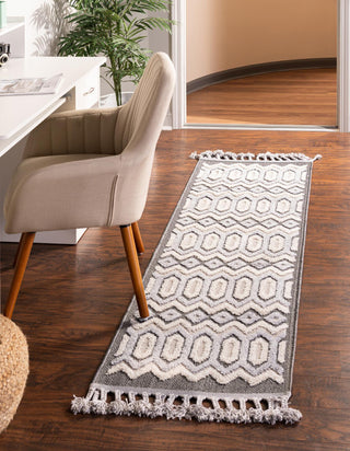 Unique Loom Arlo T-ARLO4 Charcoal Area Rug Runner Lifestyle Image