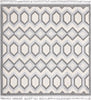 Unique Loom Arlo T-ARLO4 Charcoal Area Rug Square Top-down Image