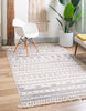 Unique Loom Arlo T-ARLO5 Sandy Beige Area Rug Rectangle Lifestyle Image