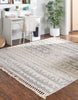 Unique Loom Arlo T-ARLO5 Sandy Beige Area Rug Square Lifestyle Image