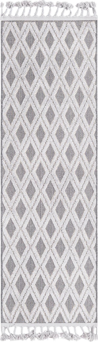 Unique Loom Arlo T-ARLO6 Charcoal Area Rug Runner Top-down Image