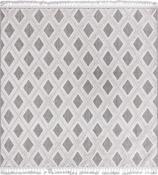 Unique Loom Arlo T-ARLO6 Charcoal Area Rug Square Top-down Image