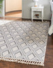 Unique Loom Arlo T-ARLO6 Sandy Beige Area Rug Square Lifestyle Image