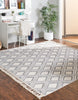 Unique Loom Arlo T-ARLO6 Sandy Beige Area Rug Square Lifestyle Image
