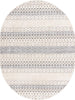 Unique Loom Arlo T-ARLO7 Sandy Beige Area Rug Oval Top-down Image
