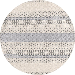 Unique Loom Arlo T-ARLO7 Sandy Beige Area Rug Round Top-down Image