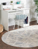 Unique Loom Arlo T-ARLO8 Sandy Beige Area Rug Oval Lifestyle Image