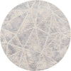 Unique Loom Arlo T-ARLO8 Sandy Beige Area Rug Round Top-down Image