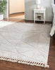 Unique Loom Arlo T-ARLO8 Sandy Beige Area Rug Square Lifestyle Image