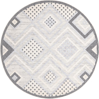 Unique Loom Arlo T-ARLO9 Sandy Beige Area Rug Round Top-down Image