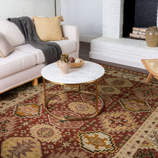 Karastan Bedouin Armada Cabernet Area Rug Lifestyle Image Feature