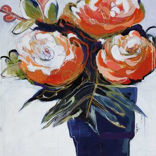 Art Effects A Pot Of Blooms Wall Art by Fitzsimmons