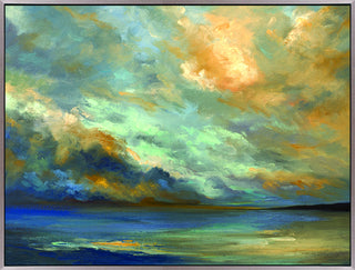 Art Effects April Coastal Clouds Wall Art by Sheila Finch