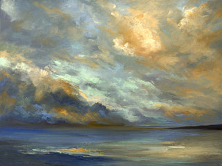 Art Effects April Coastal Clouds Wall Art by Sheila Finch