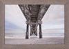 Art Effects Beneath The Outer Banks Beach Pier Wall Art by Lori Deiter