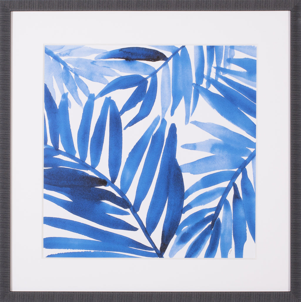 Art Effects Blue Palm Design I Wall Art by Lanie Loreth