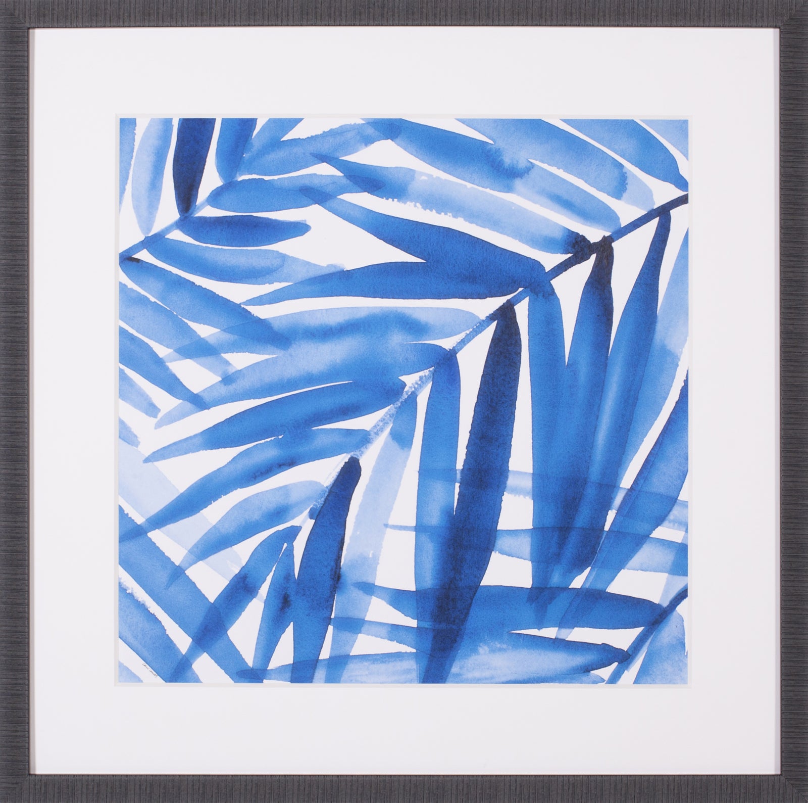 Art Effects Blue Palm Design II Wall Art by Lanie Loreth